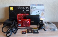 Nikon COOLPIX S6300 16MP Digital Camera 10x Optical Zoom With Accessories Works
