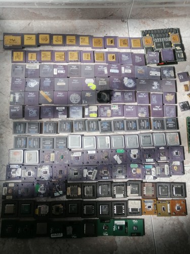 Lote 10 Lb. Procesadores Cerámicos CPU, Para Colección Ó Recuperación De Metales - Afbeelding 4 van 12