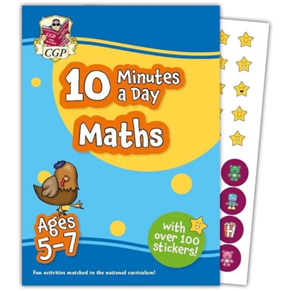 New 10 Minutes a Day Maths for Ages 5-7 (with reward by CGP Books (PB 2023) - Image 2
