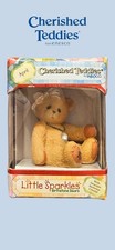 1996 Cherished Teddies Little Sparkles BIRTHSTONE BEARS-Enesco-April NEW IN BOX