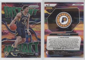 2021-22 Panini Prizm Instant Impact Green Wave Prizm Chris Duarte #17 Rookie RC