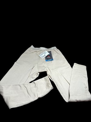 Polartec Power Dry Pants Men Small Regular Tan Midweight Cold Weather Base Layer