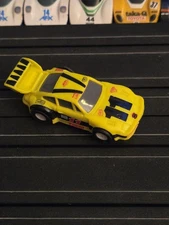 Vintage Marchon MR-1 Neon Yellow #11 Porsche 935 Turbo HO Slot Car