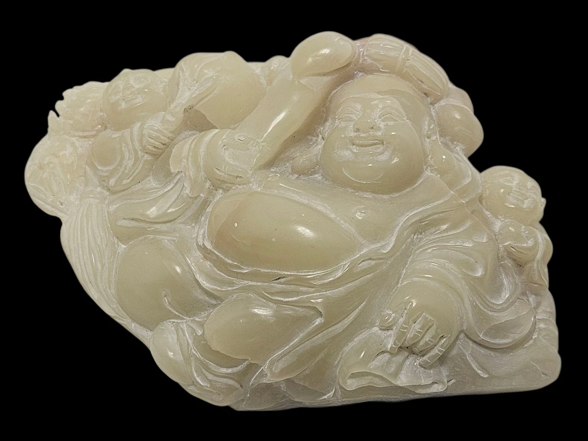 古董原始寿山石主中国风雕像、雕像| eBay