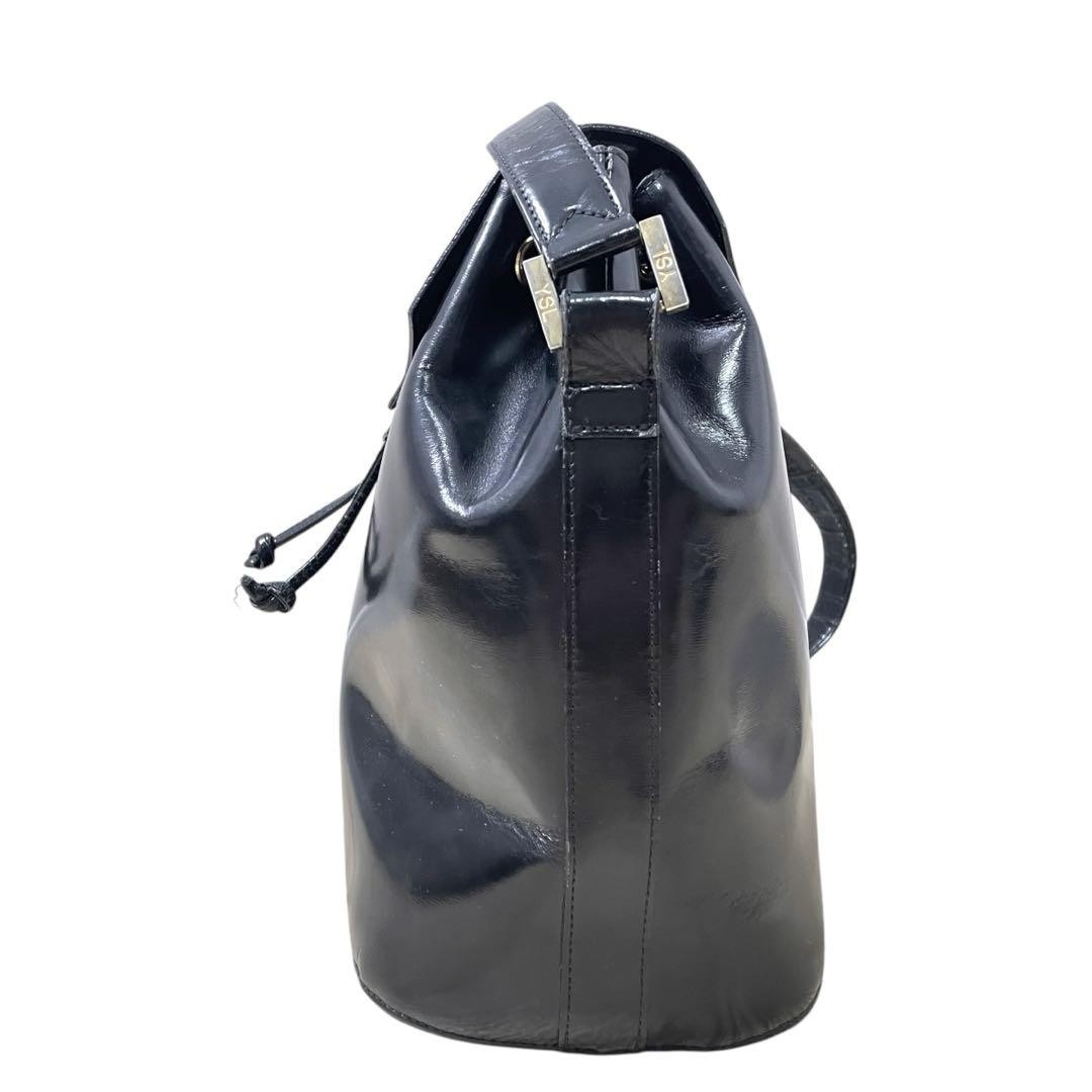 Borsa a tracolla YSL Yves Saint Laurent rara vintage secchiello logo