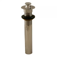 Lavatory Lift and Turn Pop-Up Drain without Overflow in Chrome Plated for Vessel