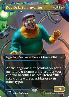 Doc Ock, Evil Inventor (Borderless) - Marvel's Spider-Man: Eternal-Legal - MTG