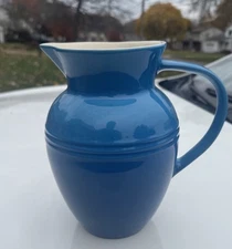 LE CREUSET AZURE BLUE 2.2L / 2 3/8 Qt #2203 WATER PITCHER EXCELLENT 