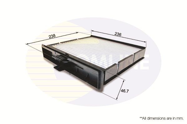 Cabin Pollen Air Filter Fits Renault Grand Scénic Scénic COMLINE EKF157