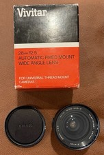 Vivitar Auto Wide Angle 28mm f/2.5 Lens   Nikon F Mount Pre-AI   Vintage Japan