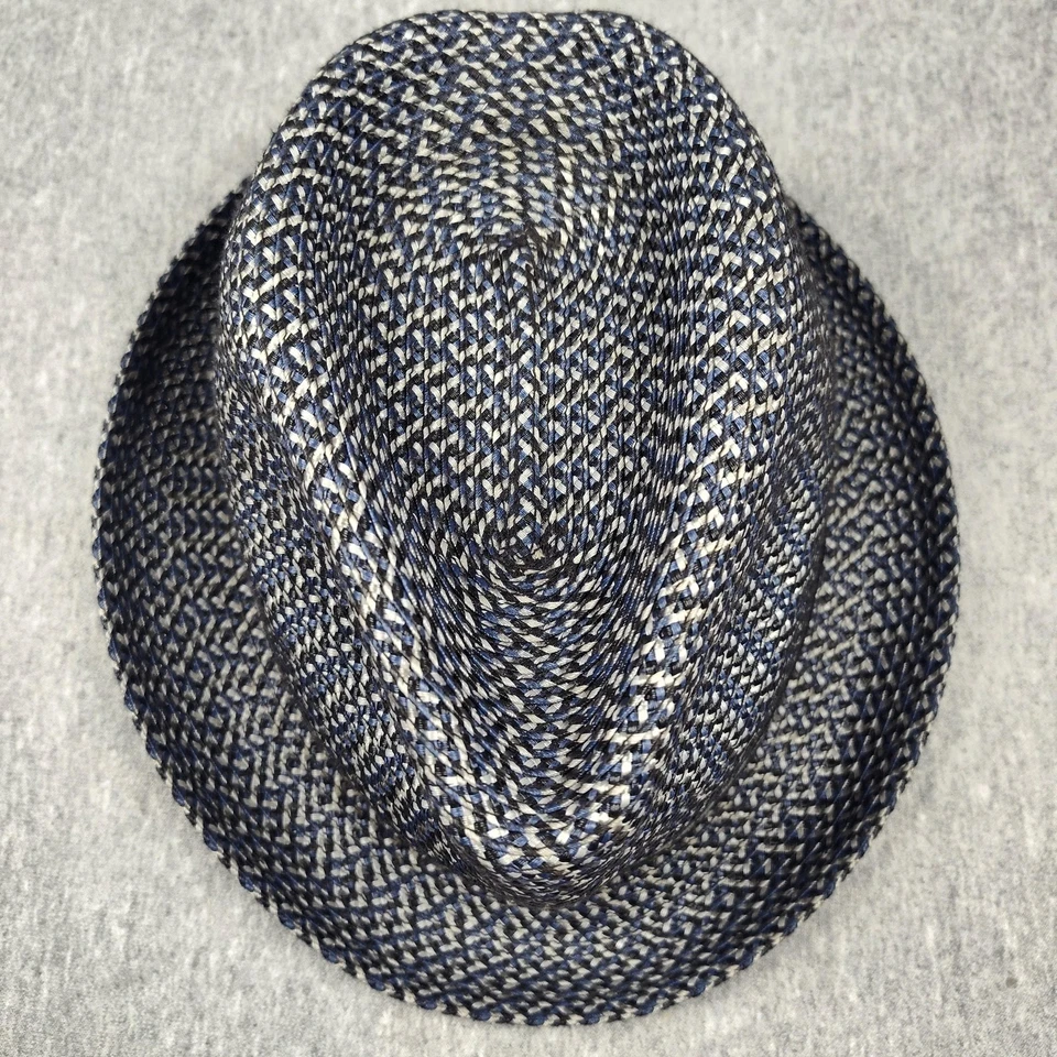 Sombrero Bailey of Hollywood Fedora Ajustado Para Hombre Azul Gris Tejido Paja Trilby Verano Foto 3 de 4