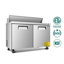 48 Commercial Sandwich Prep Table Refrigerato...