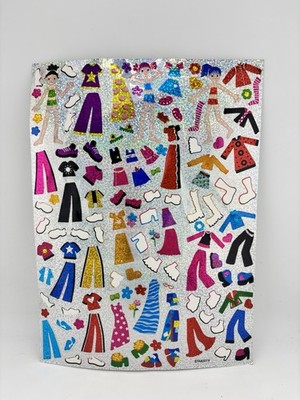 Jot 123 Mini Paper Doll Stickers Laser Ages 3+ Kids Craft Activity Sheet