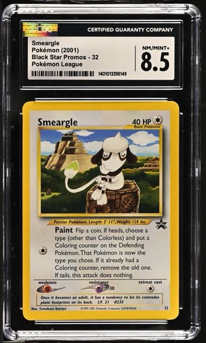 Smeargle graded CGC 8.5 for sale on eBay