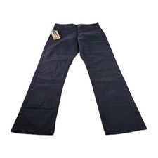 Weatherproof Vintage Straight Fit Pants Men 32x30 Blue Flex Waist UV Casual New