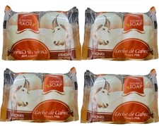 NATURAL SOAP GOAT'S MILK 100 Vegetal oils Soap 8 BARS Of 3.2OZ EA NATURE'S SOAP