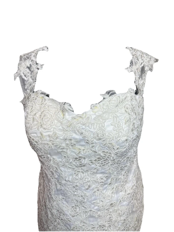 Vestido de novia David Sirena Encaje Tul Falda Foto 4 de 4