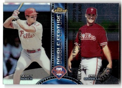 1999 Finest Scott Rolen / Pat Burrell Double Feature Refractor Left #DF7
