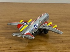 Tin Friction Toy Jet Airplane marked Japan A5-65