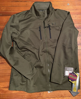 Under Armour ColdGear Infrared Softshell Full Zip Jacket 3XL Green Men's