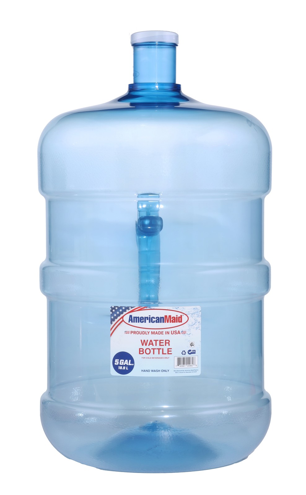 5 Gal Water Bottle, BPA Free, Durable, for Top and Bottom Lo