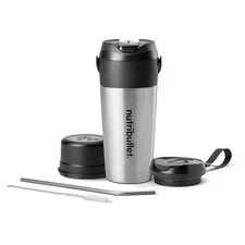 nutribullet Flip Portable Blender with Insulated Cup, Cordless, Brushed Stain...