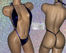 EXOTIC DANCER/ STRIPPER/ RAVE WEAR: METALLIC 1 PIECE BODYSUIT