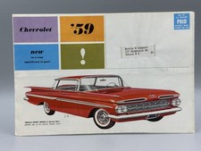 1959 Chevrolet Automobile Car Advertising Fold Out Brochure Vintage Mailer 1959 Chevrolet Automobile Car Advertising Fold Out Brochure Vintage Mailer