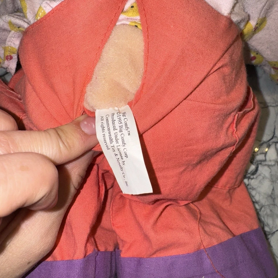 Muñeca payaso de peluche vintage 1995 Commonwealth grande cómodo sofá LOONETTE 20" Foto 4 de 4