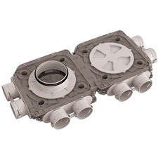 Blauberg BlauFast 90mm 8 Port Plastic Radial Duct Manifold Box 200mm Connection