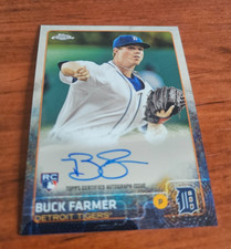 Buck Farmer RC rookie card auto autograph 2015 Topps Chrome AR-BFR. rookie card picture