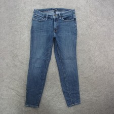 Calvin Klein Jeans Womens 10 Blue Skinny Stretch Denim Mid Rise Classic Pants