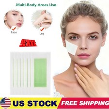 10PCS Hair Removal Paper Double Sided Cold Wax Strips Body Depilatory Patch Skin