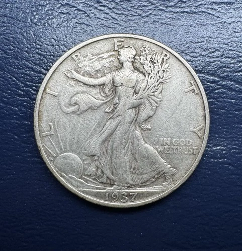 1937-S Walking Liberty Half Dollar 90% Silver US Coin San Francisco Mint