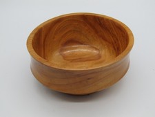 hand turned wood bowl signed Sherman McLaughlin 118