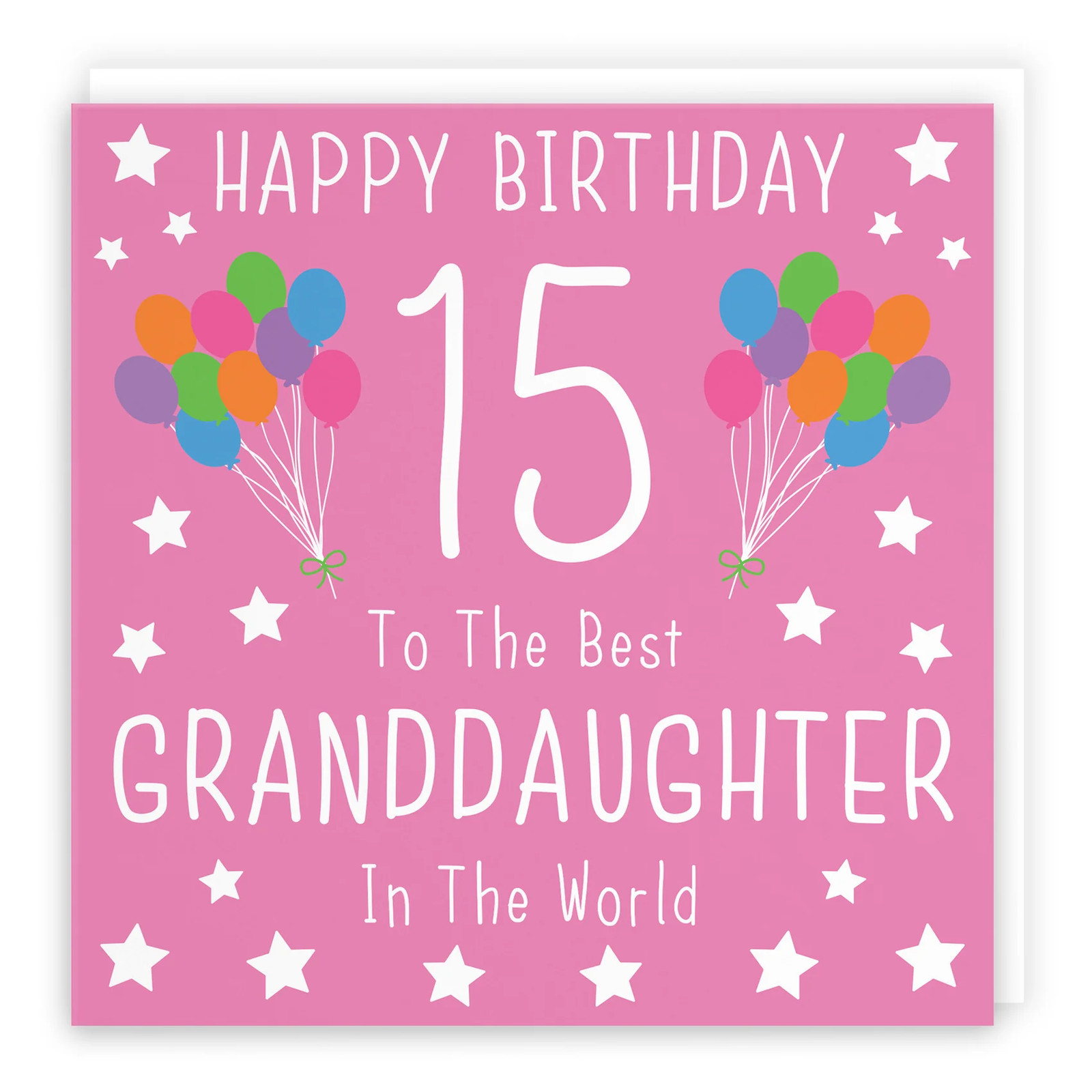 15th Granddaughter Birthday Card Iconic