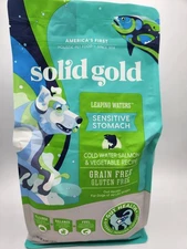 Solid Gold Leaping Waters Sensitive Stomach Dog Food 4lbs, Salmon & Vegetable
