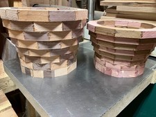 2 Segmented BOWL Blanks WALNUT Cherry Eastern RED Cedar  FREE SHIPPING lathe