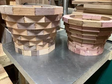 2 Segmented BOWL Blanks WALNUT Cherry Eastern RED Cedar  *FREE SHIPPING* lathe