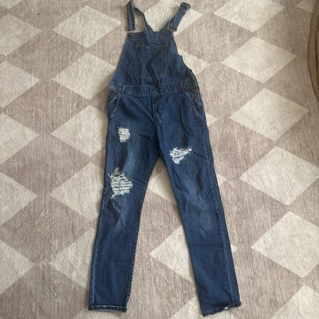 Denim Overall Jumpsuits & Rompers for Women for sale | eBay