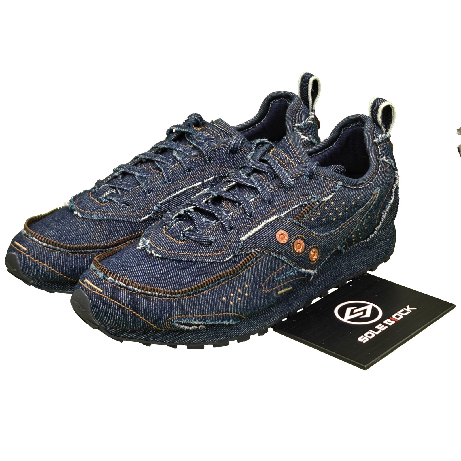 Lee x Saucony Trainer 80 Running Shoes Unisex Denim Blue - S