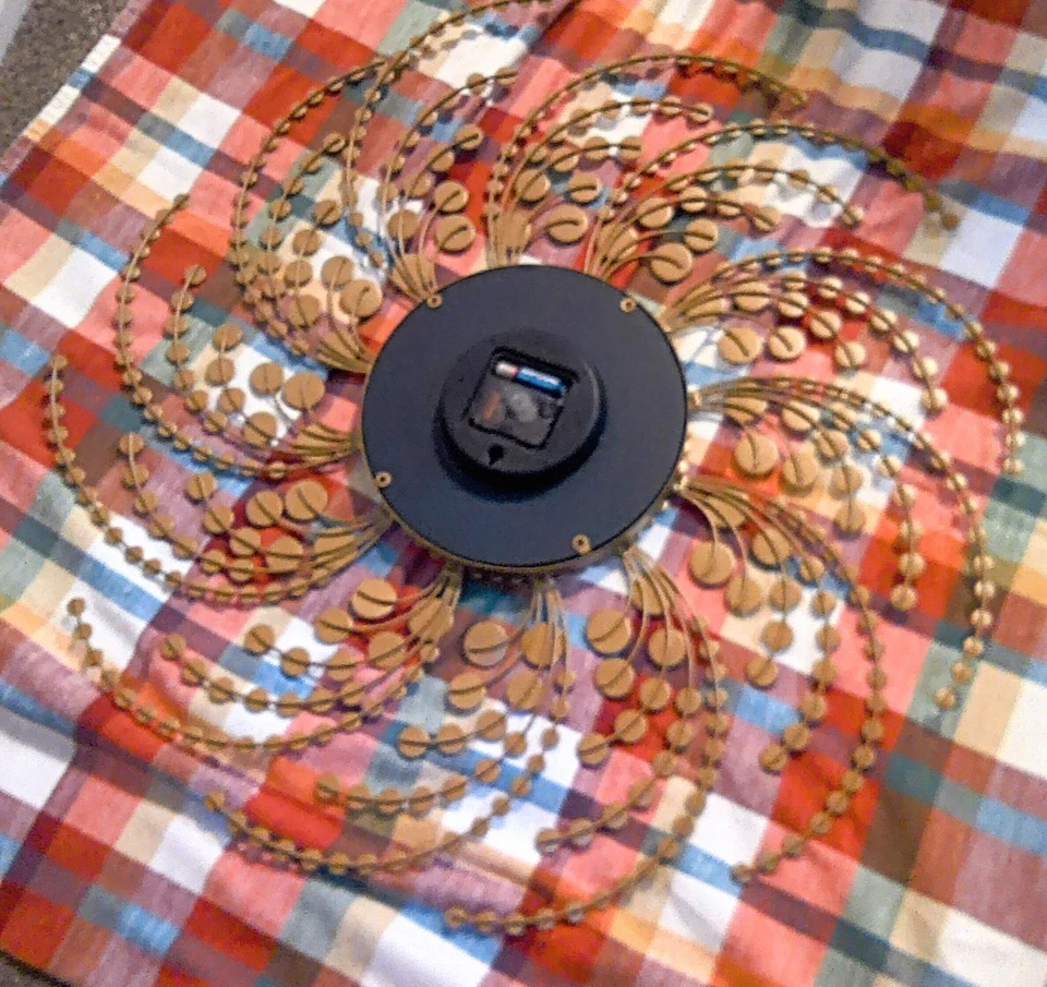 Media Sunburst Crystal Wall Clock. Silent Quartz Movement, Custom Poem On Face - Image 3 of 4