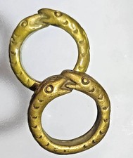 2 szt. Naga Pierścień węża Amulet Dobrobyt Sukces Magia Ochrona Tajski