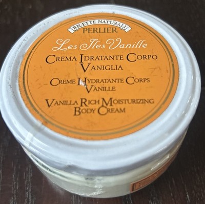 Perlier Vanilla Rich Moisturizing Body Cream 6.6 oz 200 ml New And Sealed