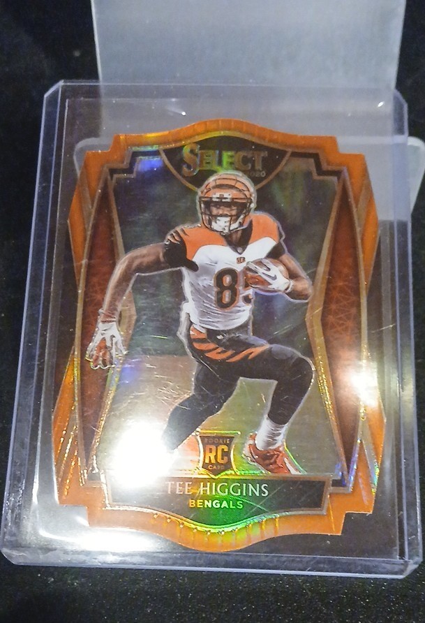 2020 Panini Select - Premier Level Tee Higgins #160 Orange Prizm Die-Cut (RC)