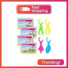 FAMILIFE Kid Floss Picks, 120 Pcs Kid's Dental Floss Pick Without Fluoride, Kid 