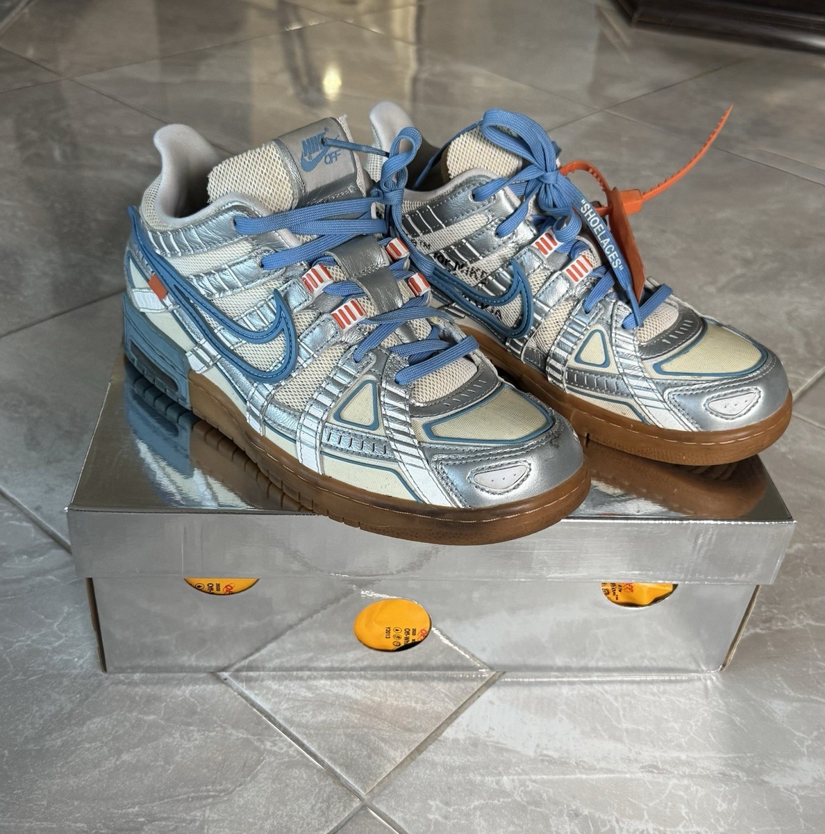 Nike Air Rubber Dunk Off-White University Blue CU6015-100 Limited