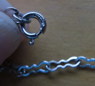 2 pc Vintage 36" Opera Length Sterling Silver 925 Crinkle Chain Necklaces 15grms — photo 4