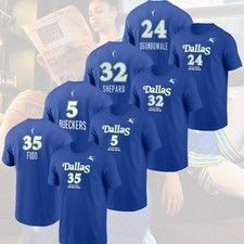 Dallas Wings 2026 Rebel Edition Name & Numb: Bueckers, Fudd, Ogunbowale, Shepard