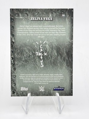 2025 Topps Chrome WWE x Cactus Jack Zelina Vega #38 WWE Smackdown